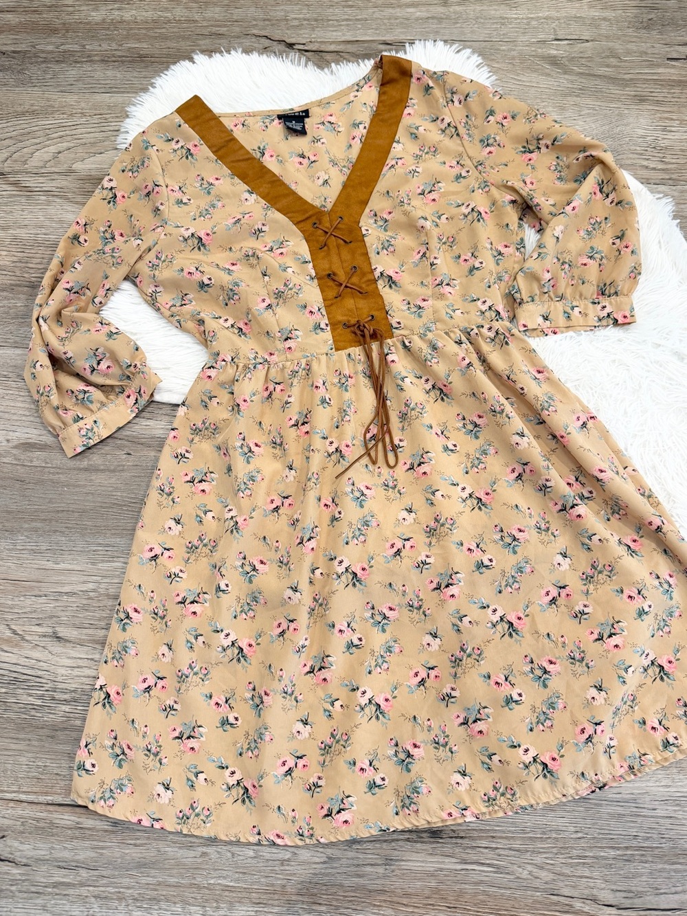 RUE 21 Floral Cowgirl Dress 2000s Medium